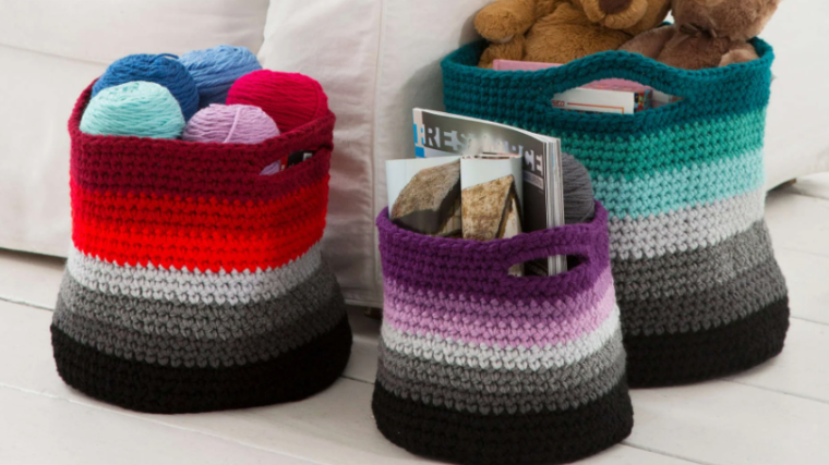 Crochet Baskets Pattern