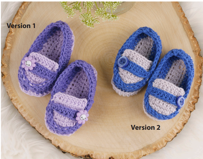 Crochet Baby Loafers
